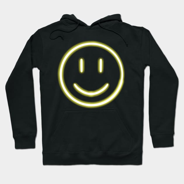 Neon smiley face Hoodie by hcohen2000